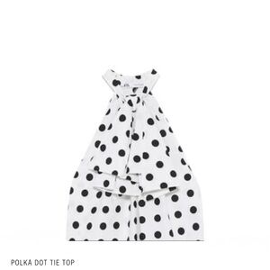 ZARA NWT - POLKA DOT TOP Black & White